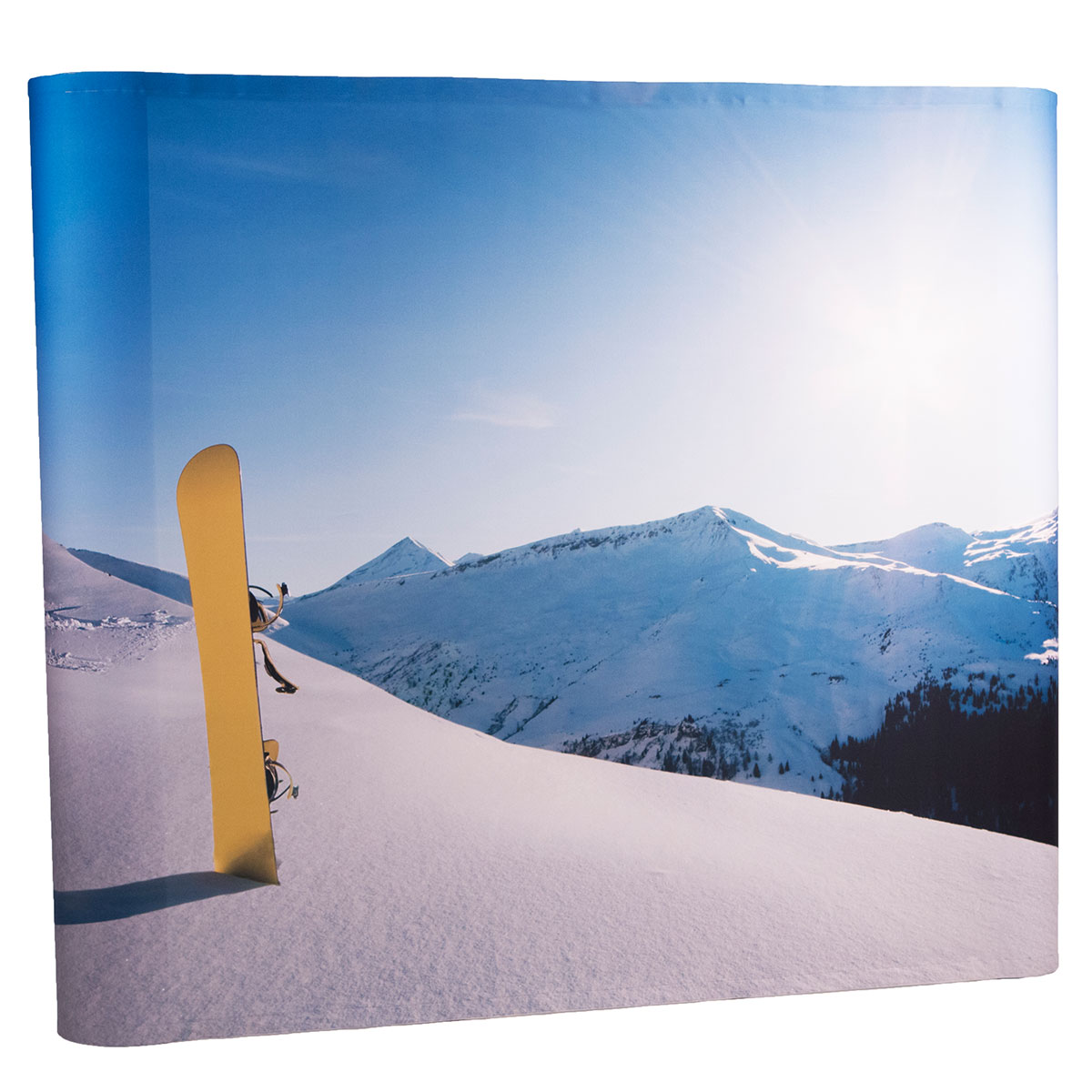 PopUp Wand - straight -  System inkl. Druck